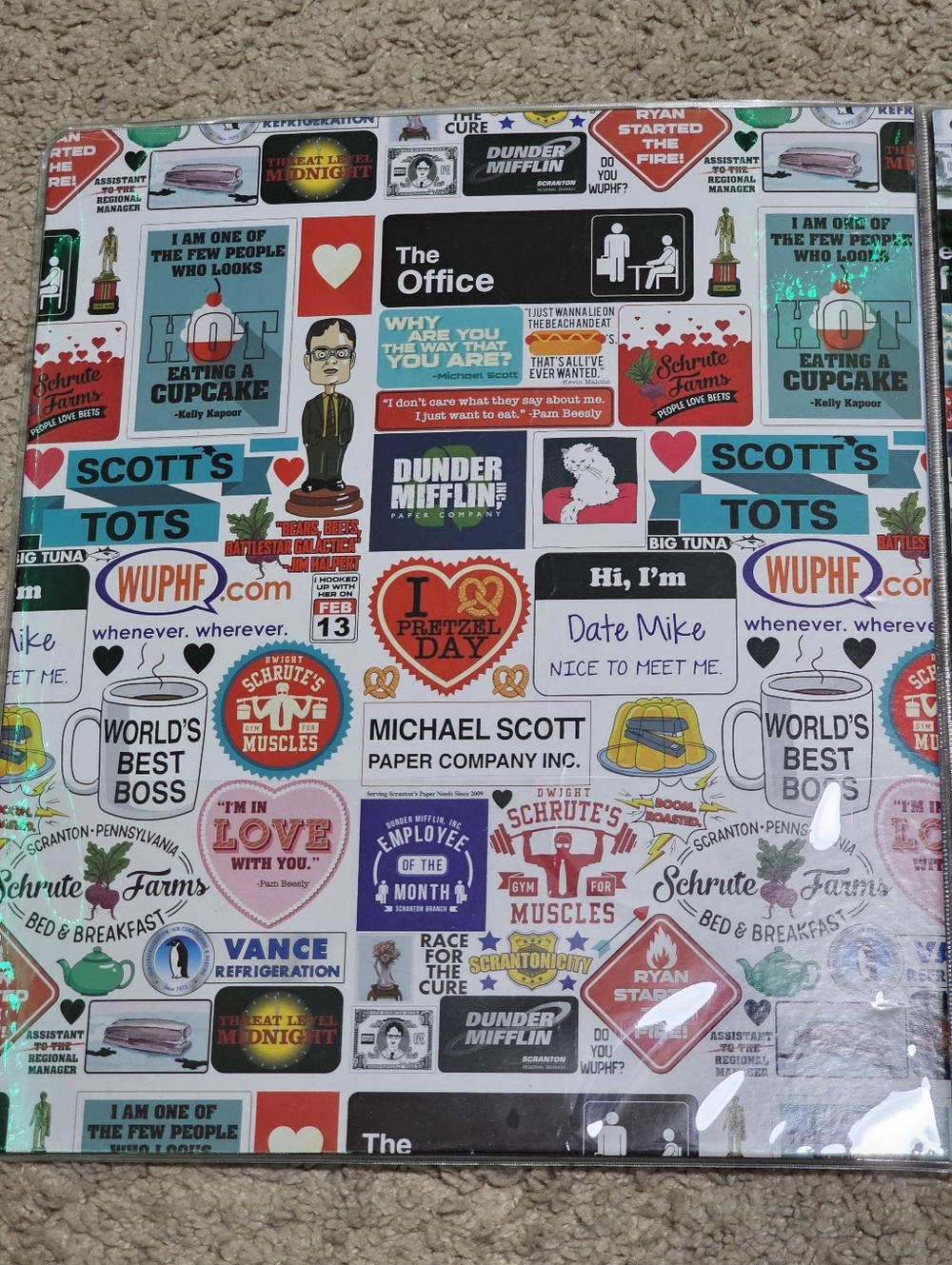 New! The Office Dunder Mifflin Memorabilia Bundle - Binder / Folder / Notebook - Picture 4 of 11